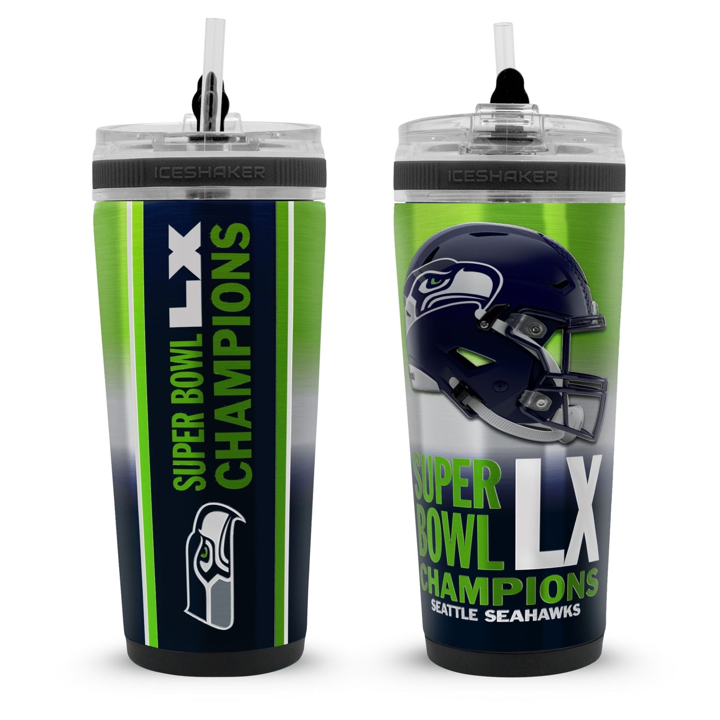 Seattle Seahawks Superbowl LX Champions 26oz Flex Bottle