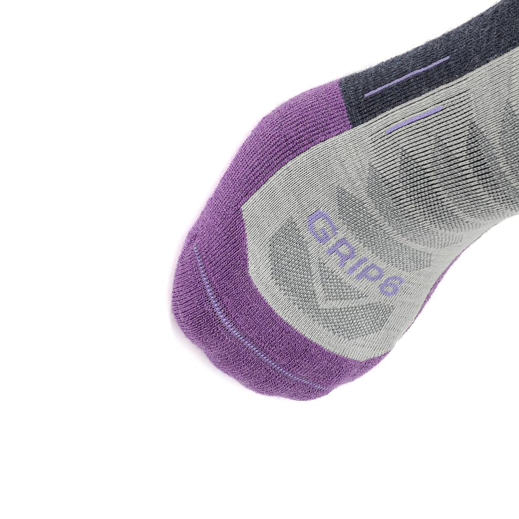 Amethyst - Run Ankle Midweight Merino Wool Sock