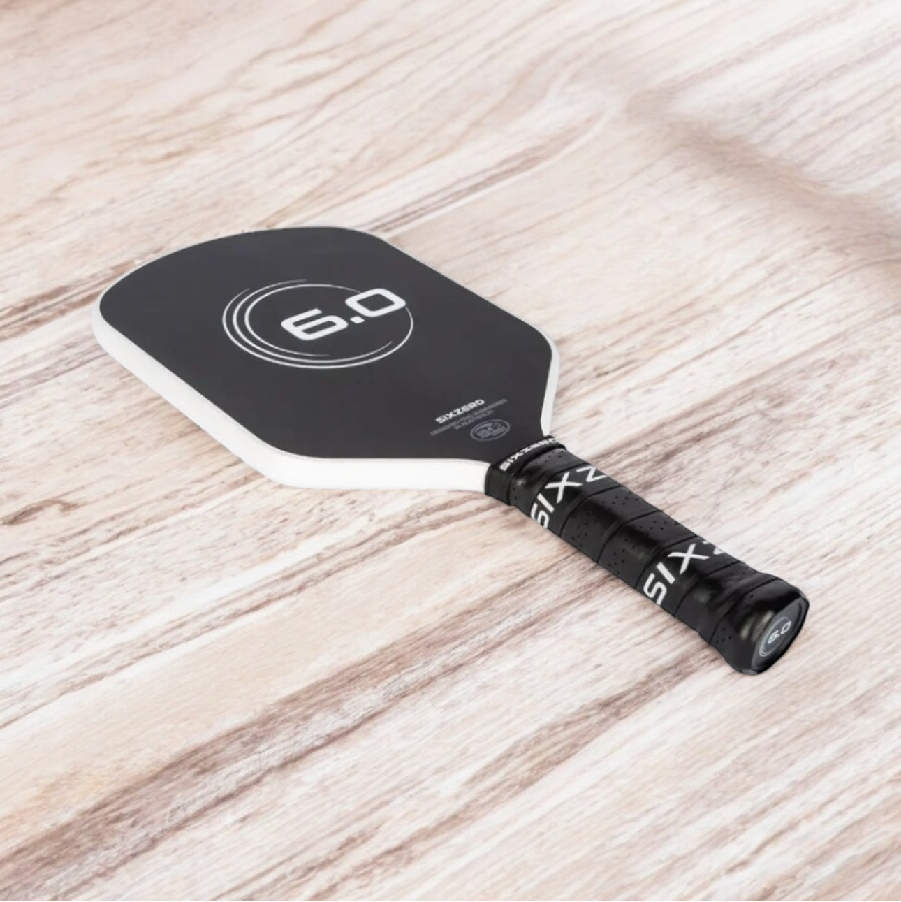 6.0 Six Zero Infinity Edgeless White Double Black Diamond Control Pickleball Paddle