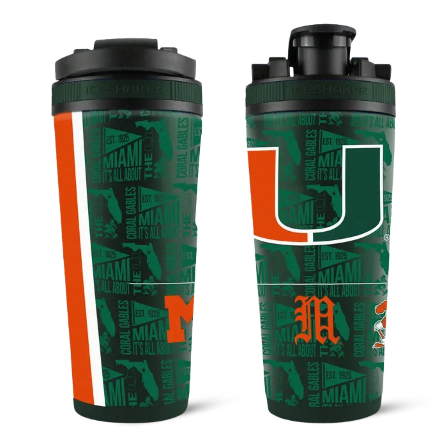Officially Licensed University of Miami 26oz Ice Shaker