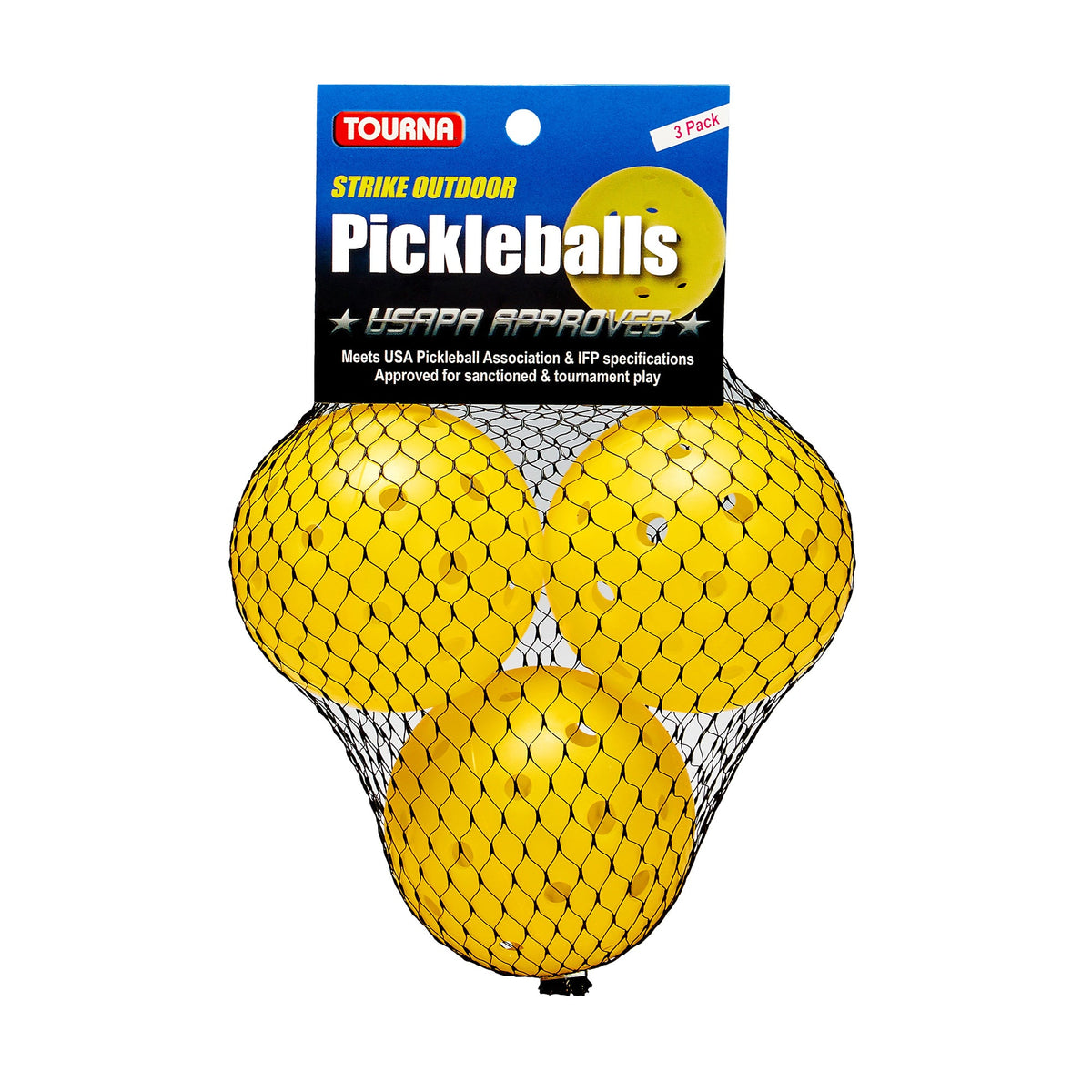 Tourna Strike Outdoor Pickleballs - 3 Pack