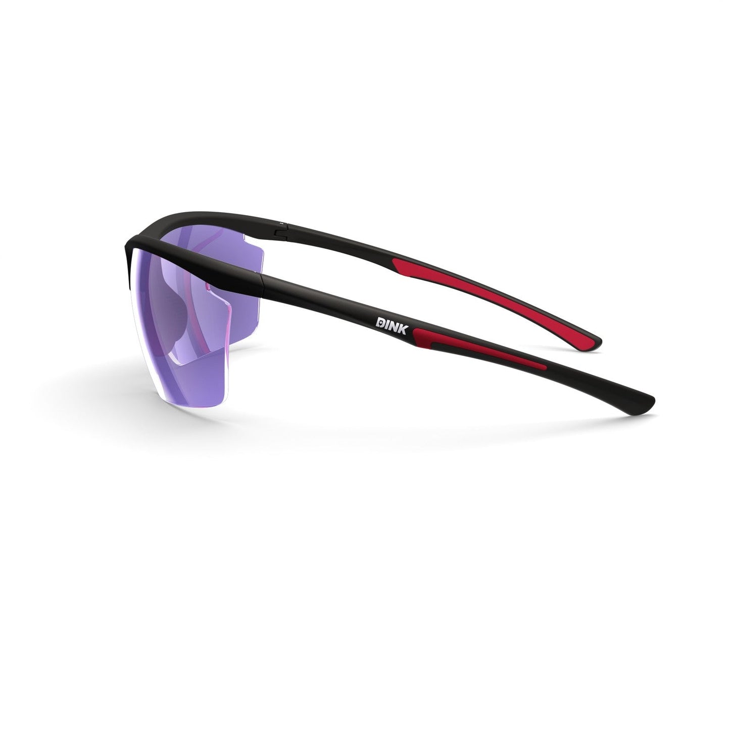 Daytona Petite Large Pickleball Sunglasses - Black/Red