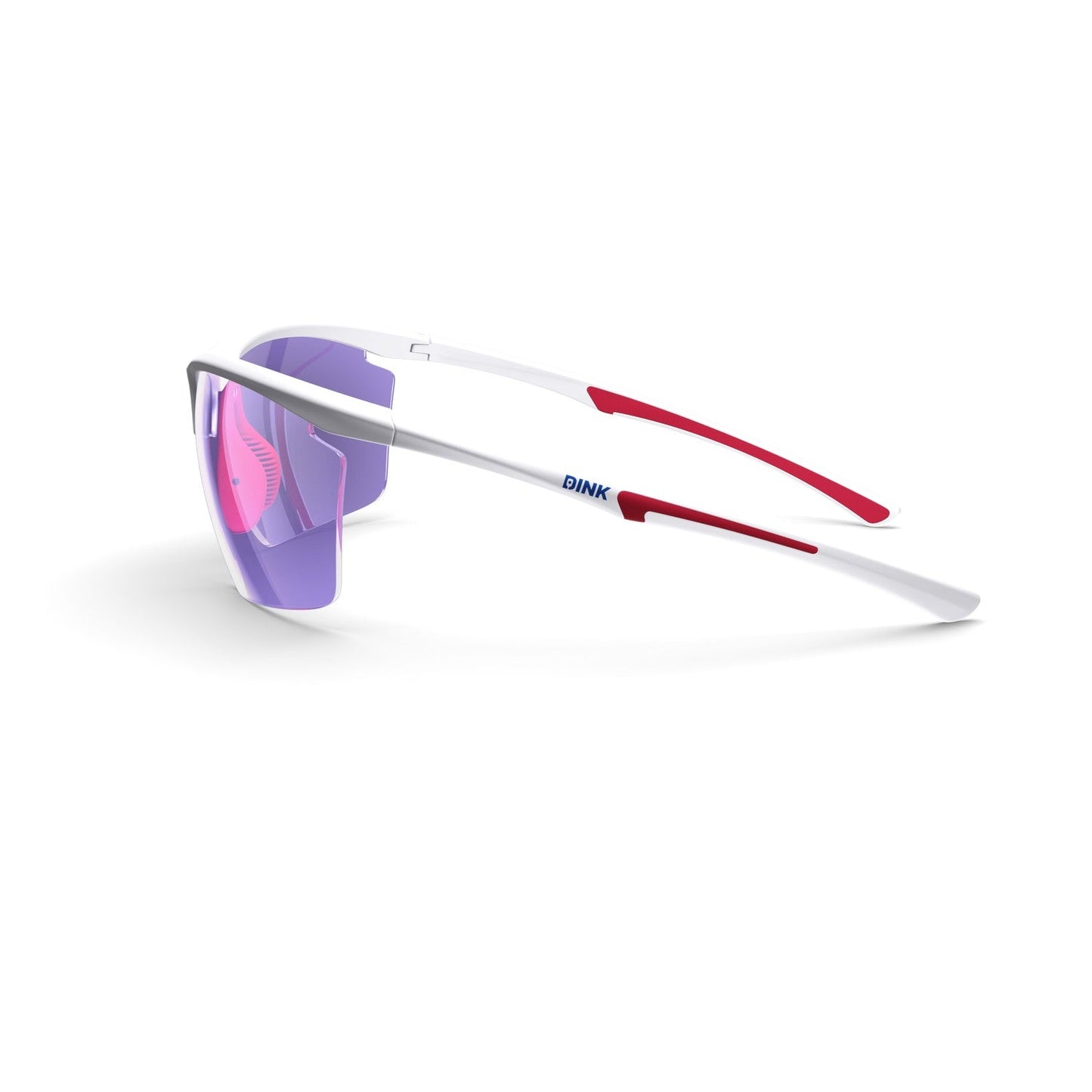 Daytona Petite Large Sunglasses - White/Red