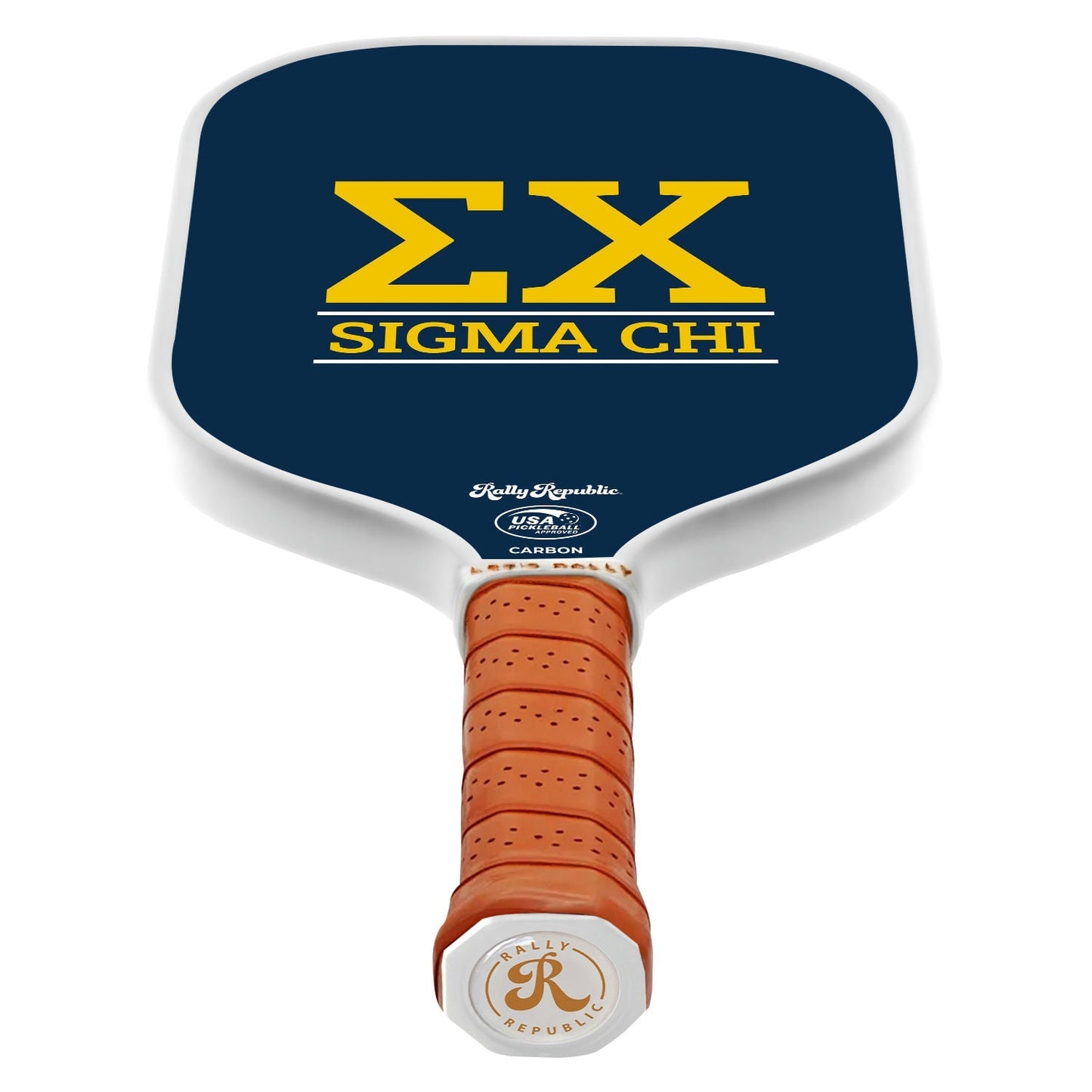Sigma Chi Letters Navy Greek Letter Pickleball Paddle