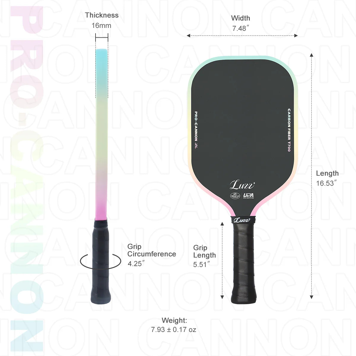 Luzz Candy Cannon Pickleball Paddle
