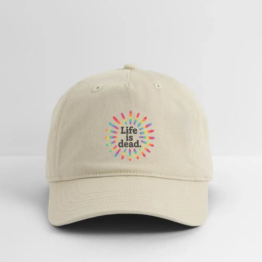 Life is dead.® TieDye Sunburst Grateful Dead Stealie Dad Grateful Dead Hat