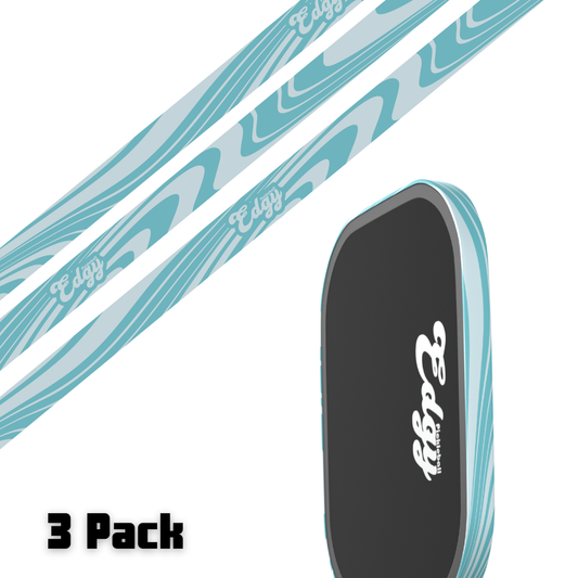 Groovy Aqua Edge Tape (3 pack) - Pickleball Paddle Edge Tape