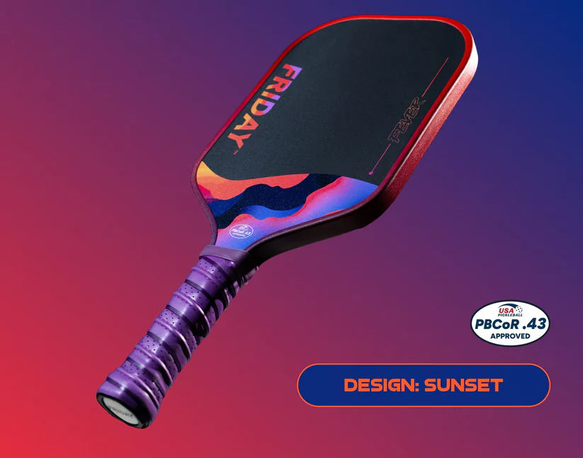 Friday Fever 101 Sunset 16mm Pickleball Paddle