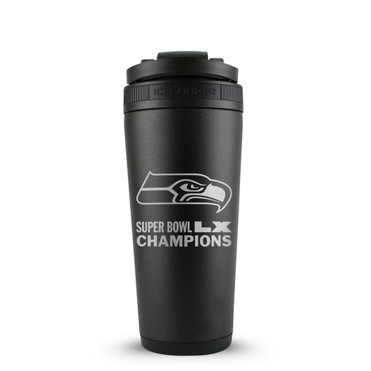 Seattle Seahawks Superbowl LX Champions 26oz Ice Shaker