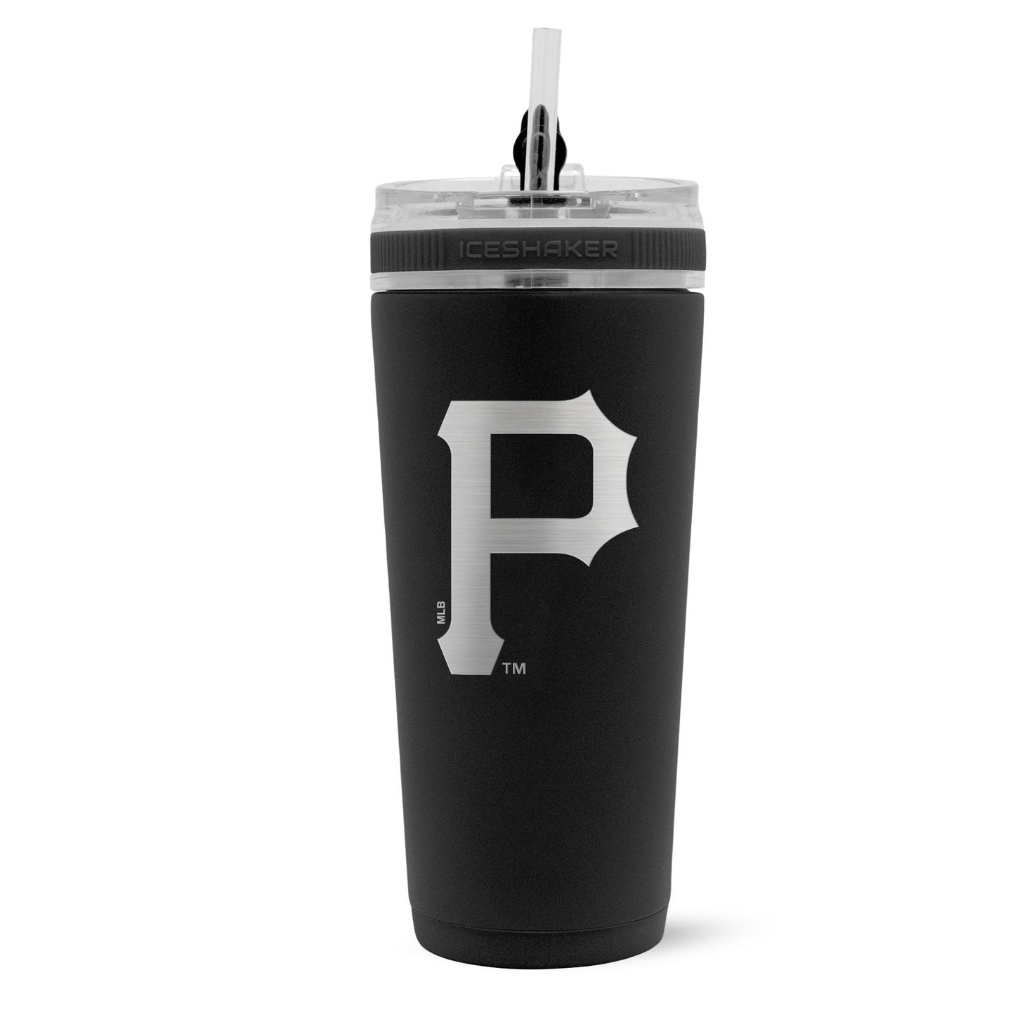 Officially Licensed Pittsburgh Pirates 26oz Flex Bottle - Black