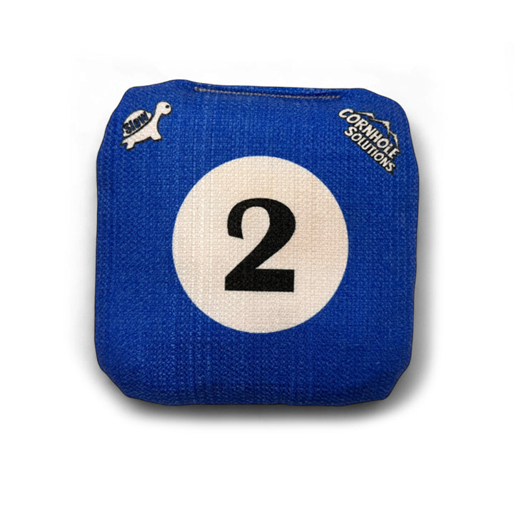 Pool Balls - Pro Style REC Cornhole Bags – Regulation 6"x6" – Full Set of 8