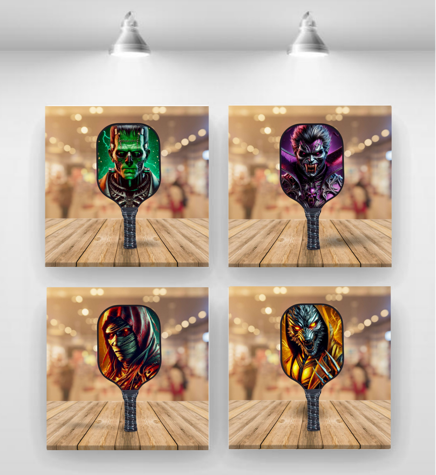 Monsters 2.0 - A Special Edition - 4 Pickleball Paddle Set