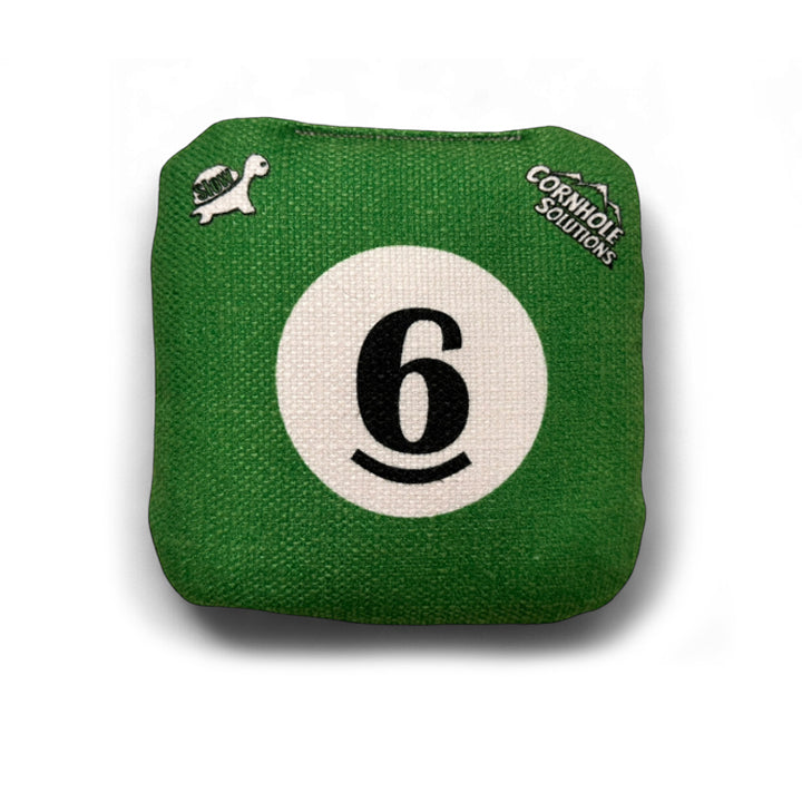 Pool Balls - Pro Style REC Cornhole Bags – Regulation 6"x6" – Full Set of 8
