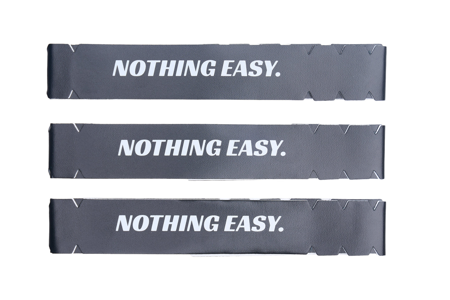 Pickleball Edge Guard Tape - “NOTHING EASY.” / 16mm - Black / Azora Athletics