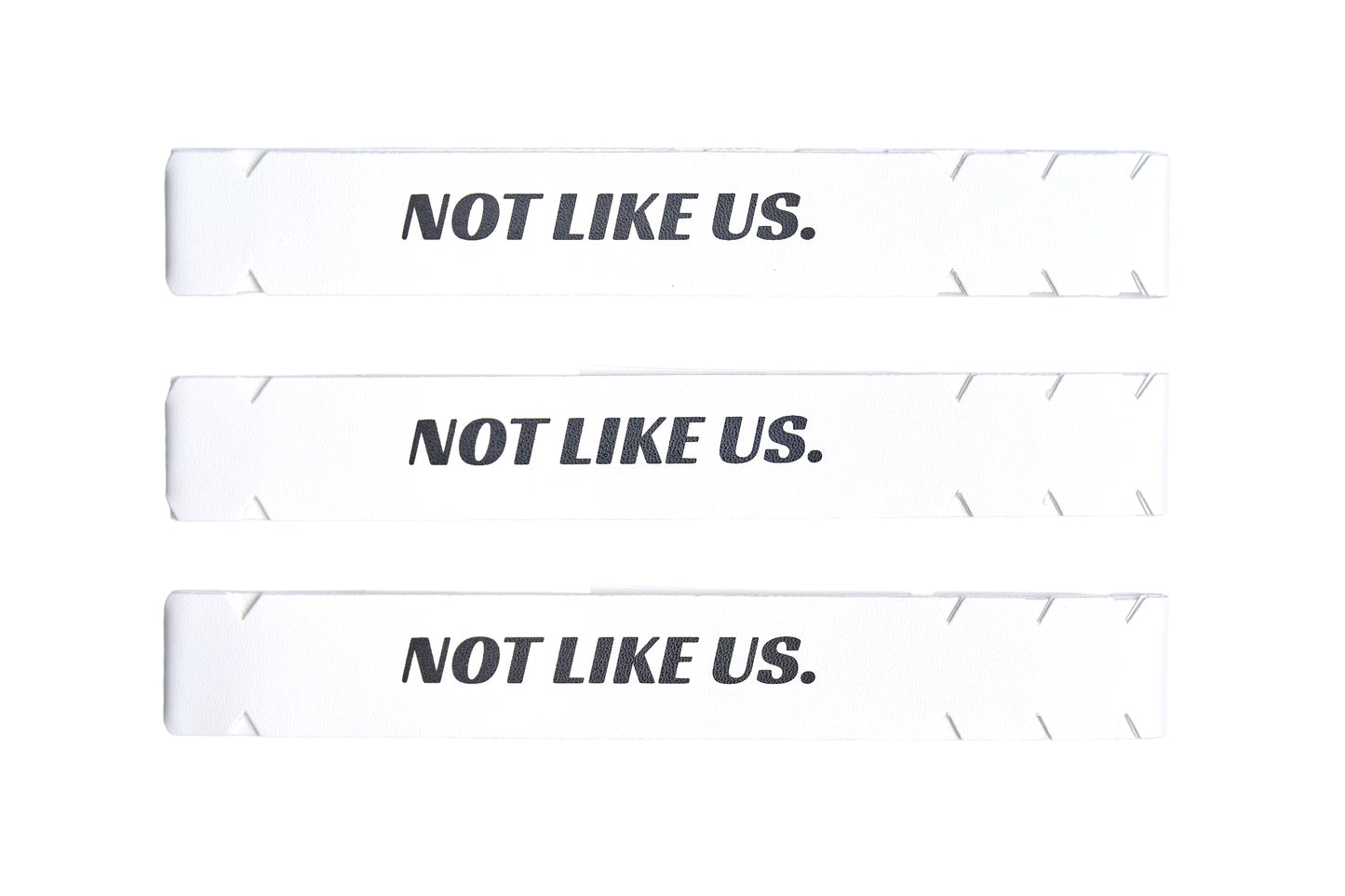 Pickleball Edge Guard Tape - “NOT LIKE US.” / 16mm - White / Azora Athletics
