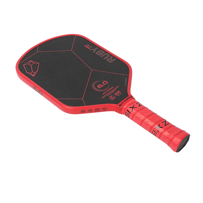 6.0 Six Zero Ruby Pro 14mm Red Pickleball Paddle