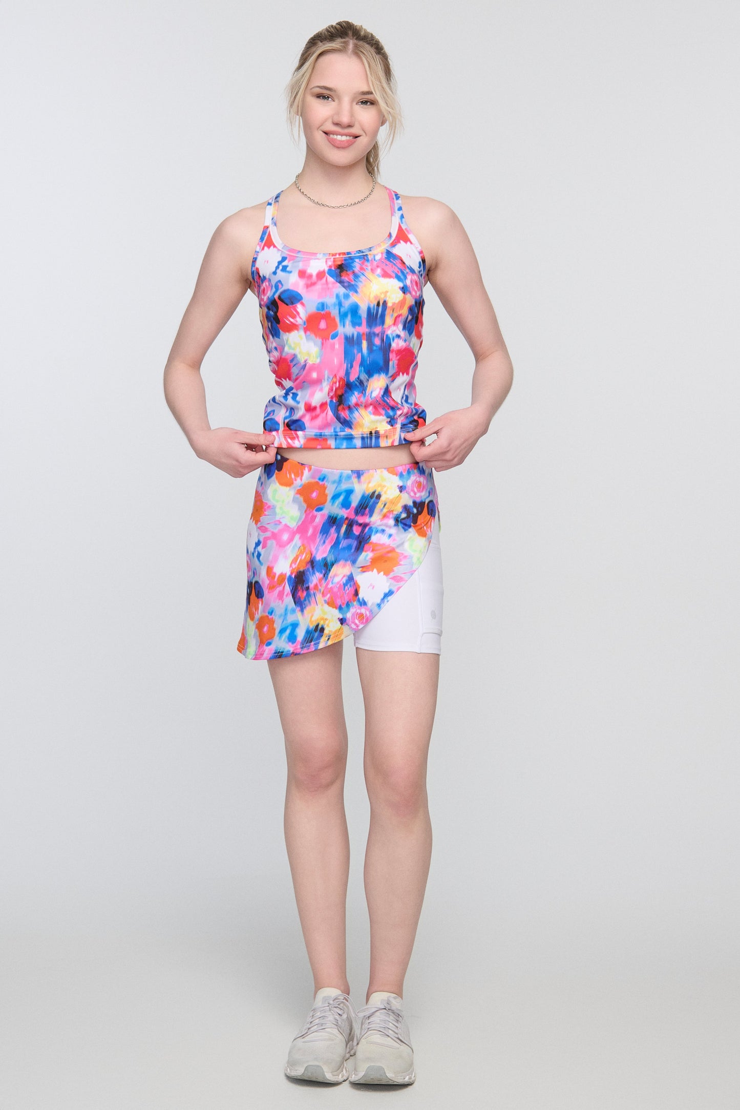 Andi Rally Racerback Pickleball Top – Mid-Length Performance Tank | 2025 Pickleball Fashion