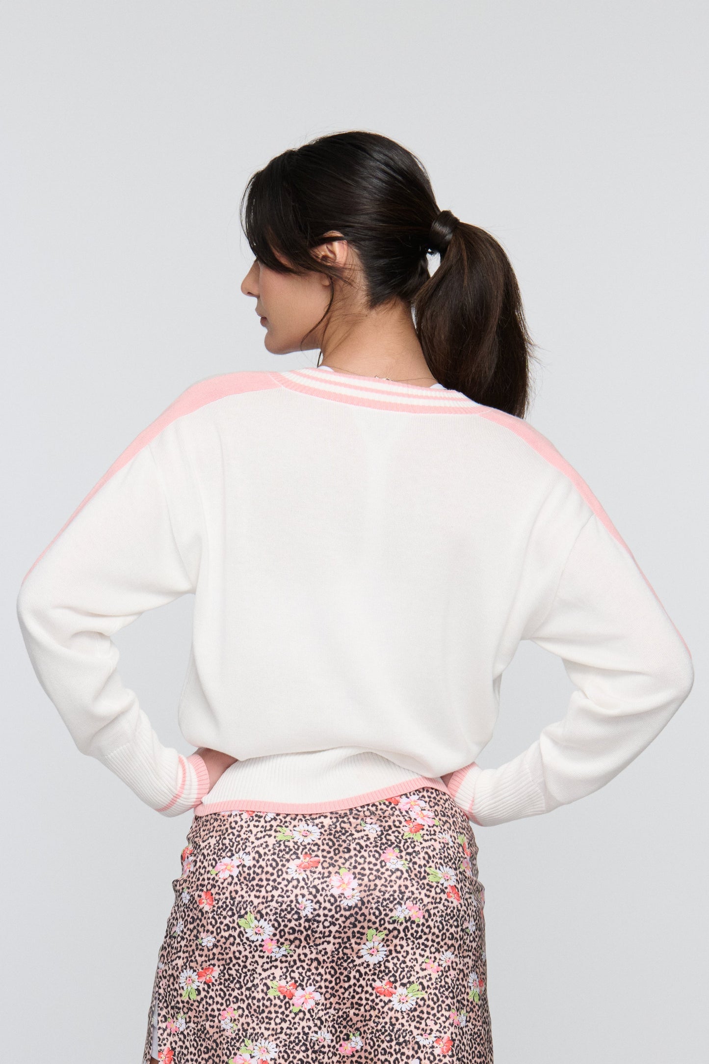 Audrey Varsity Pickleball Sweater – Preppy Pullover | 2025 Pickleball Fashion