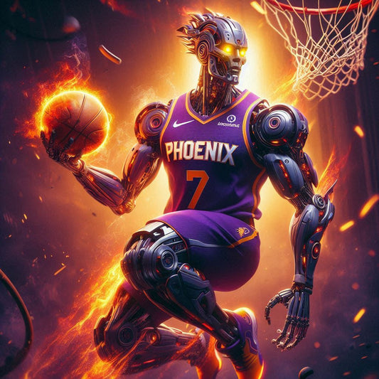 Phoenix Suns DunkN Machine - NBA -  Ready To Hang  Canvas Hi-Res Wall Artwork