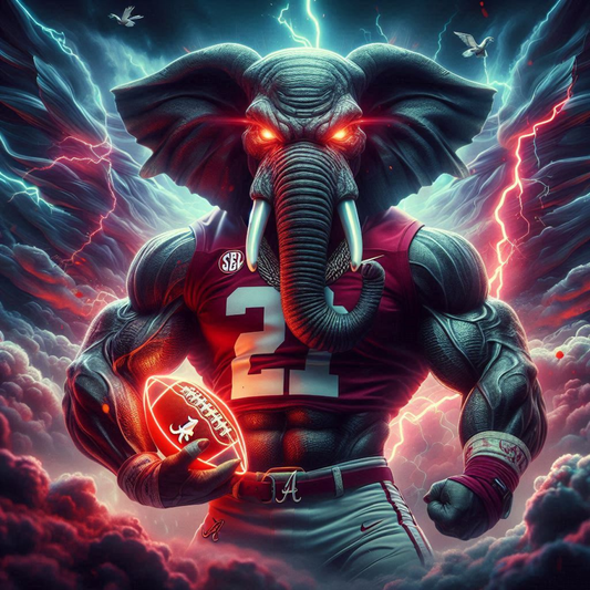 Alabama - Big Al - Crimson Tide -  Ready To Hang  Canvas Hi-Res Wall Artwork