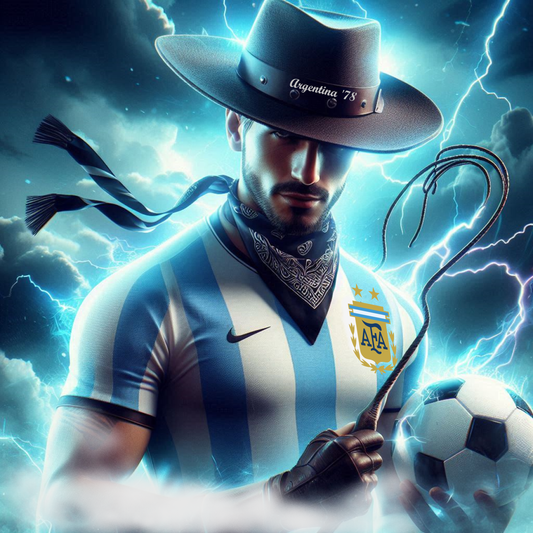 Argentina Soccer - Gauchito -  Ready To Hang  Canvas Hi-Res Wall Artwork