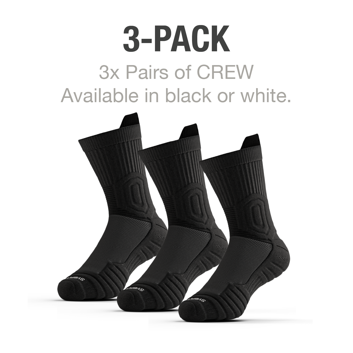CloudFusion™ Athletic Cushioned Crew Socks