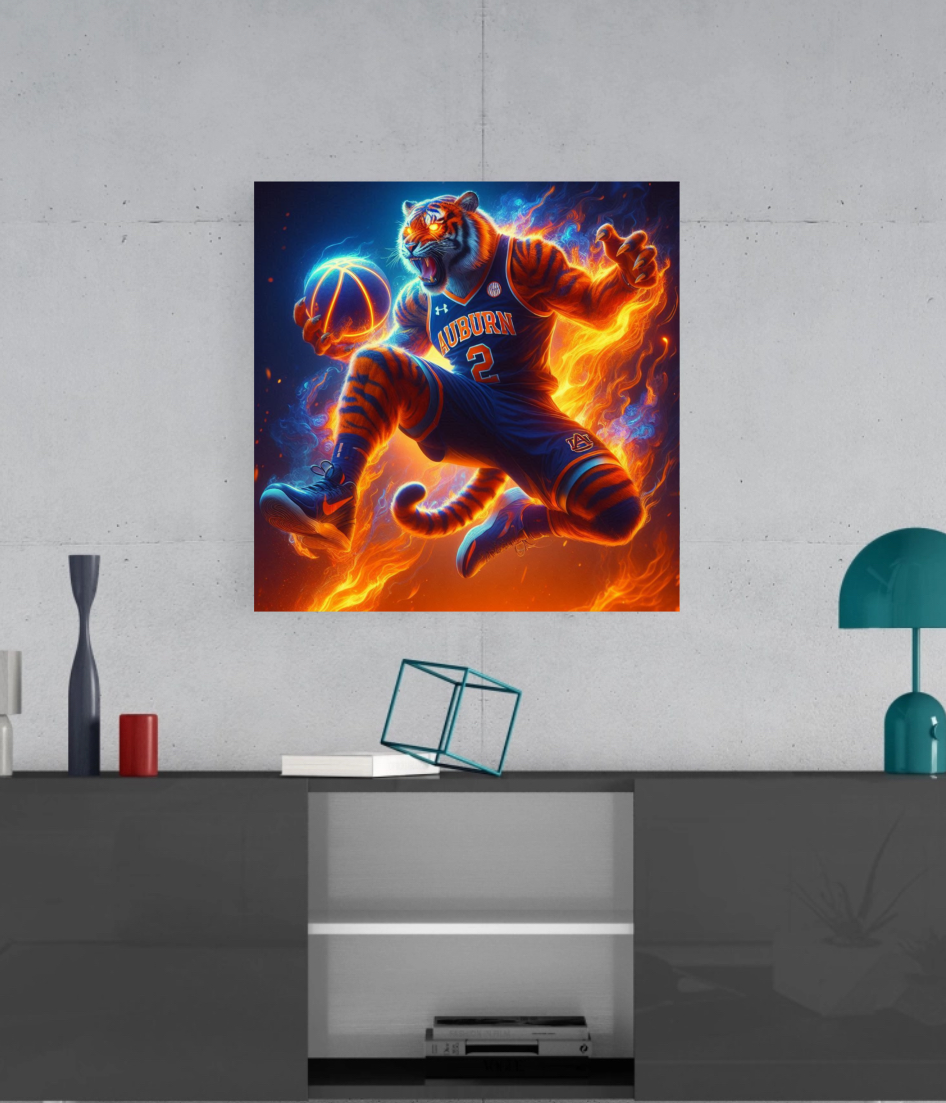 Auburn Tigers - Basketball -  Ready To Hang  Canvas Hi-Res Wall Artwork