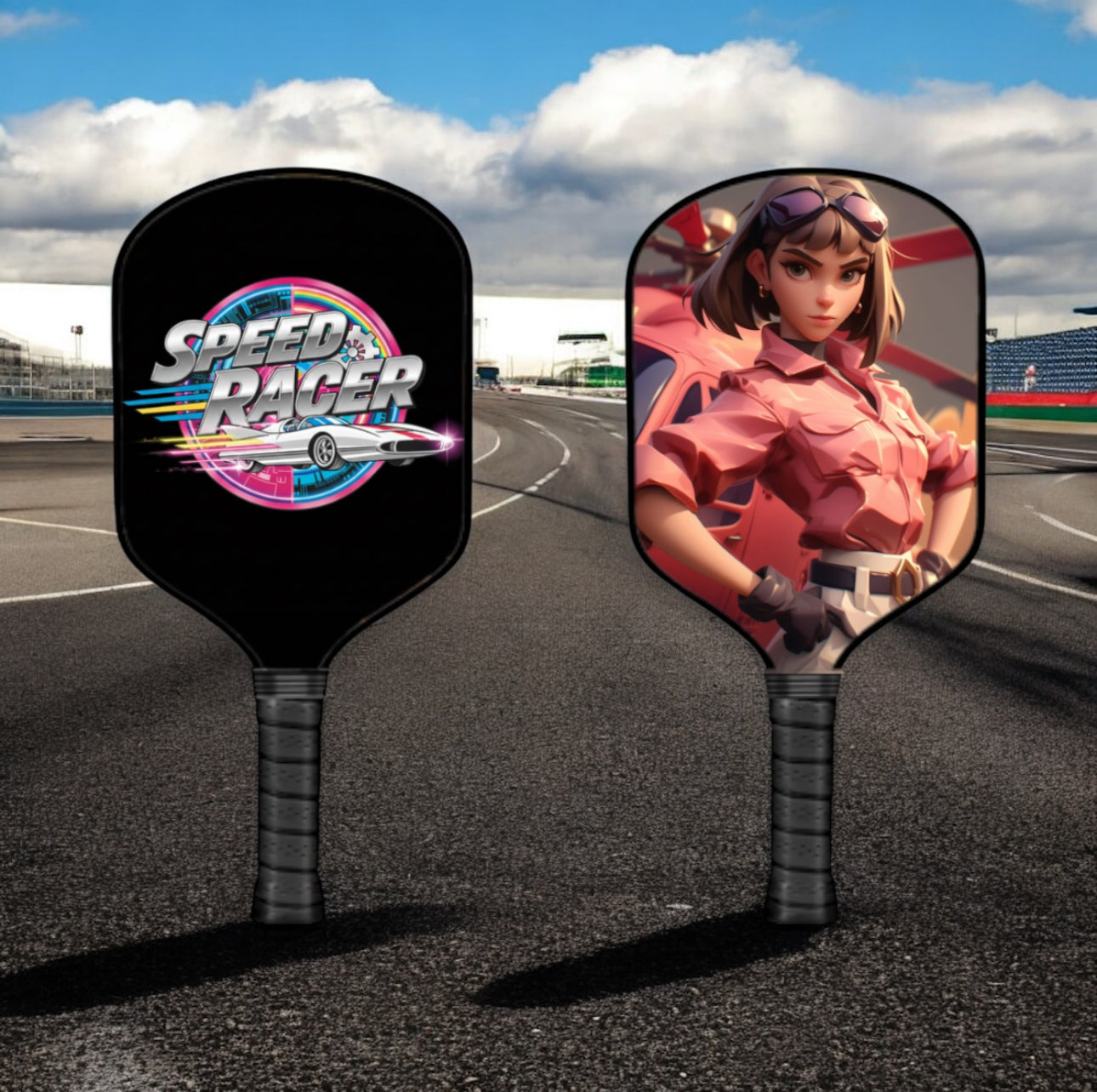 Speed Racer  - Trixie -  Pickleball Paddle