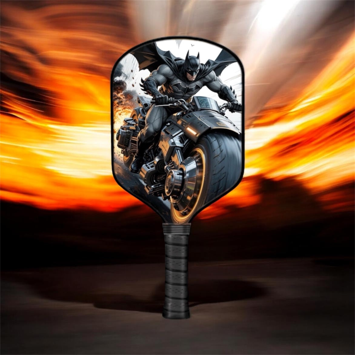 Batman Batcycle - Pickleball Paddle 