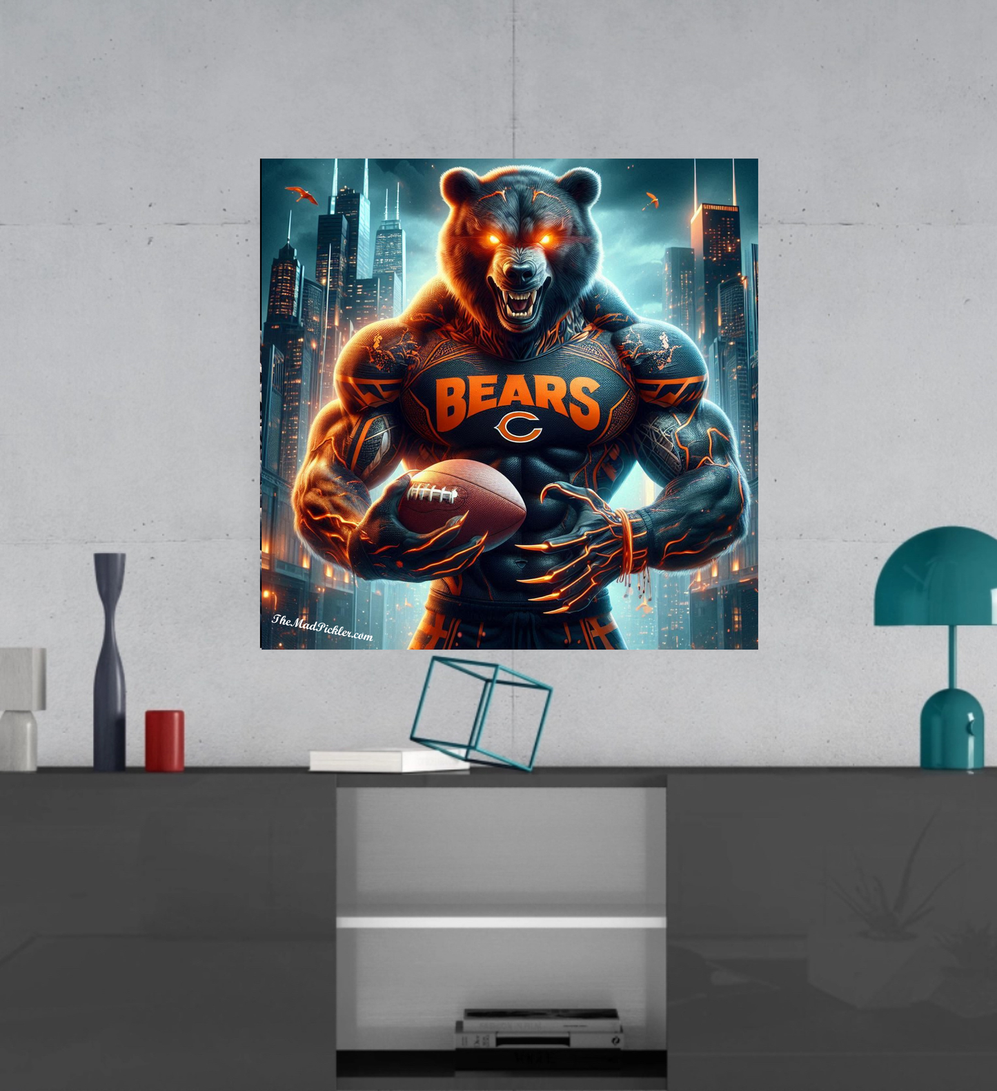 Chicago Bears - Ready To Hang  Canvas Hi-Res Wall Artwork