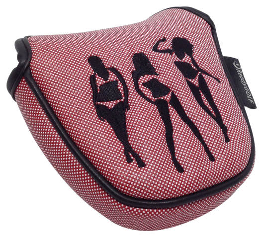 Polka Dot Bikini Girls Embroidered Putter Cover - Mallet
