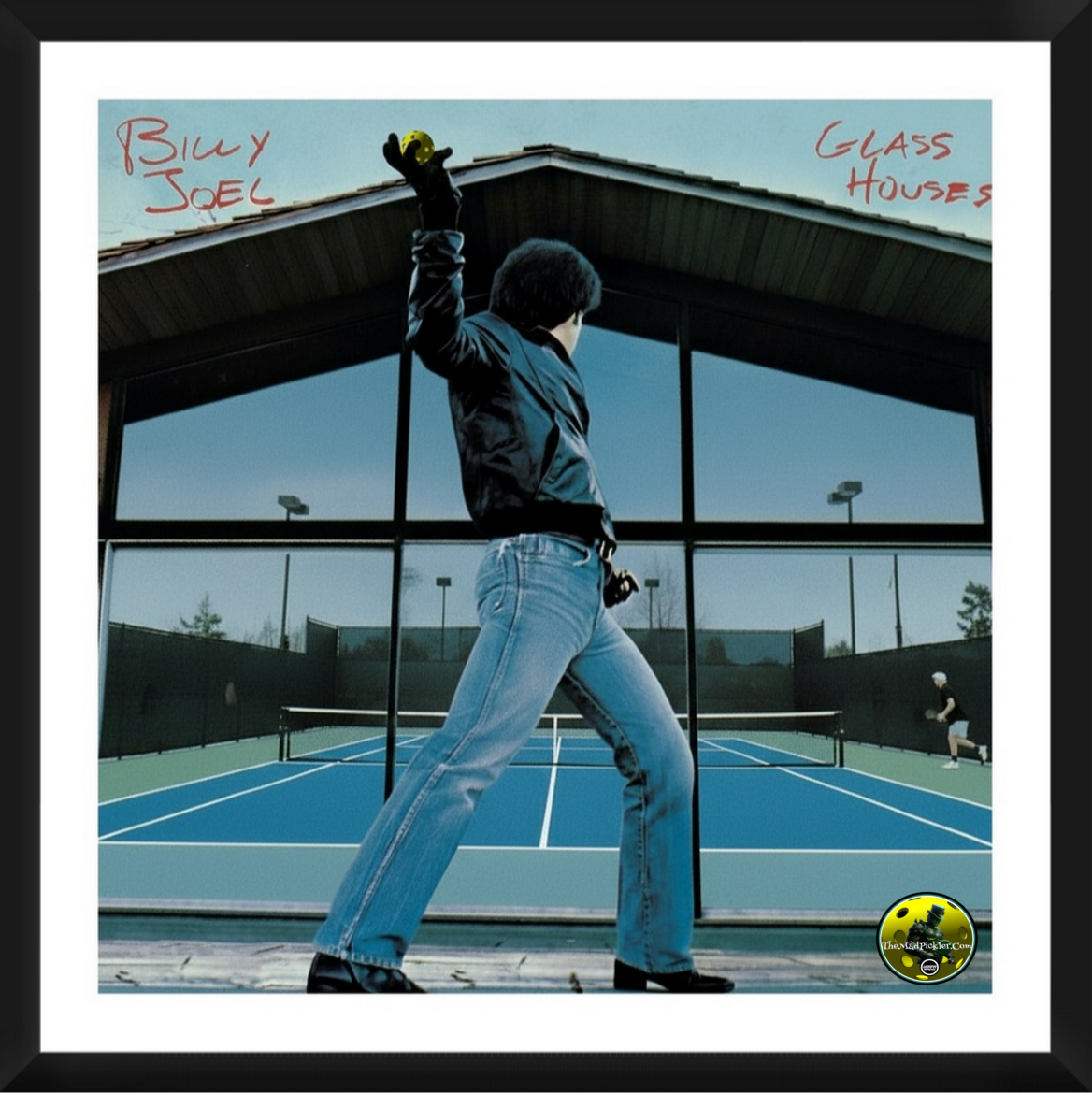 Billy Joel Glass Houses Framed Artwork 16x16