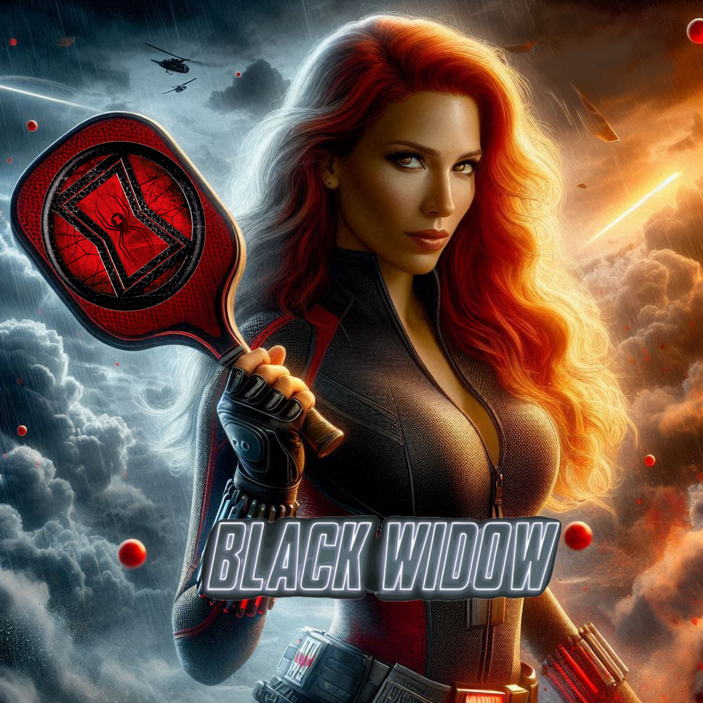 Black Widow  -  Ready To Hang  Canvas Hi-Res Wall Artwork