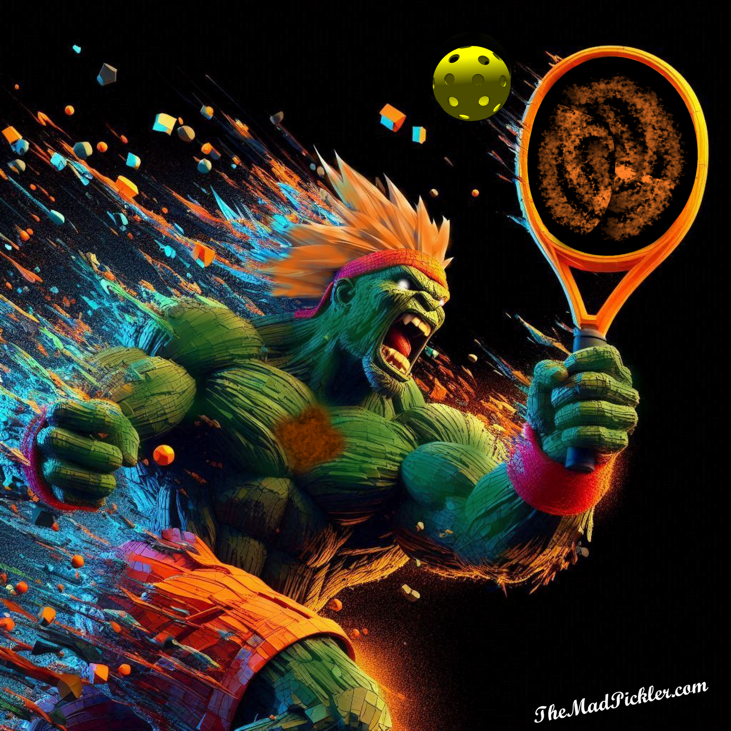 Blanka - Street Fighter -  Ready To Hang  Canvas Hi-Res Wall Artwork