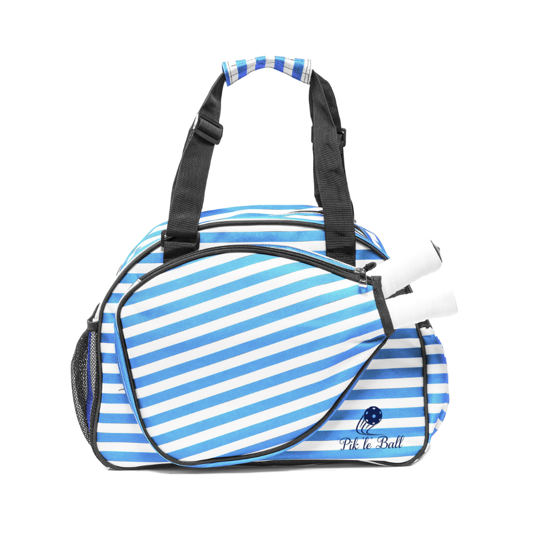 Stylish Stripe Blue Premium Women's Pickleball Bag