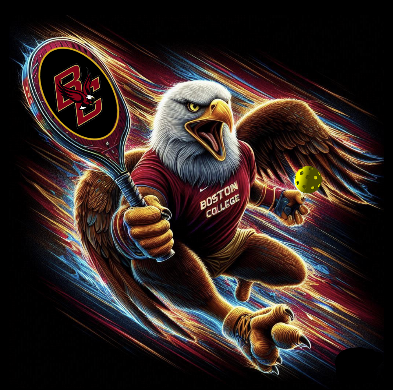 Boston College Eagles - Pickleball - Ready To Hang  Canvas Hi-Res Wall Artwork