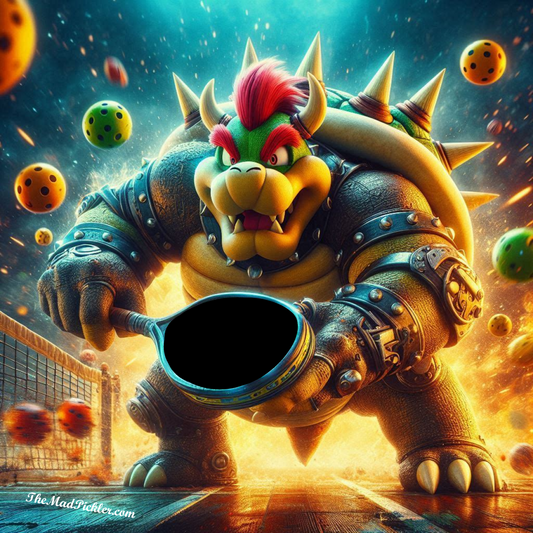 King Bowser Pickleball - Mario Brothers -  Ready To Hang  Canvas Hi-Res Wall Artwork