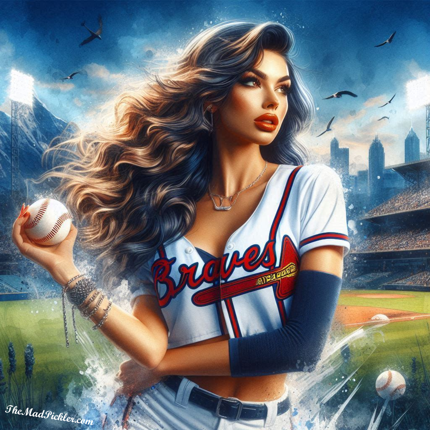 Atlanta Braves Babe -  Ready To Hang  Canvas Hi-Res Wall Artwork