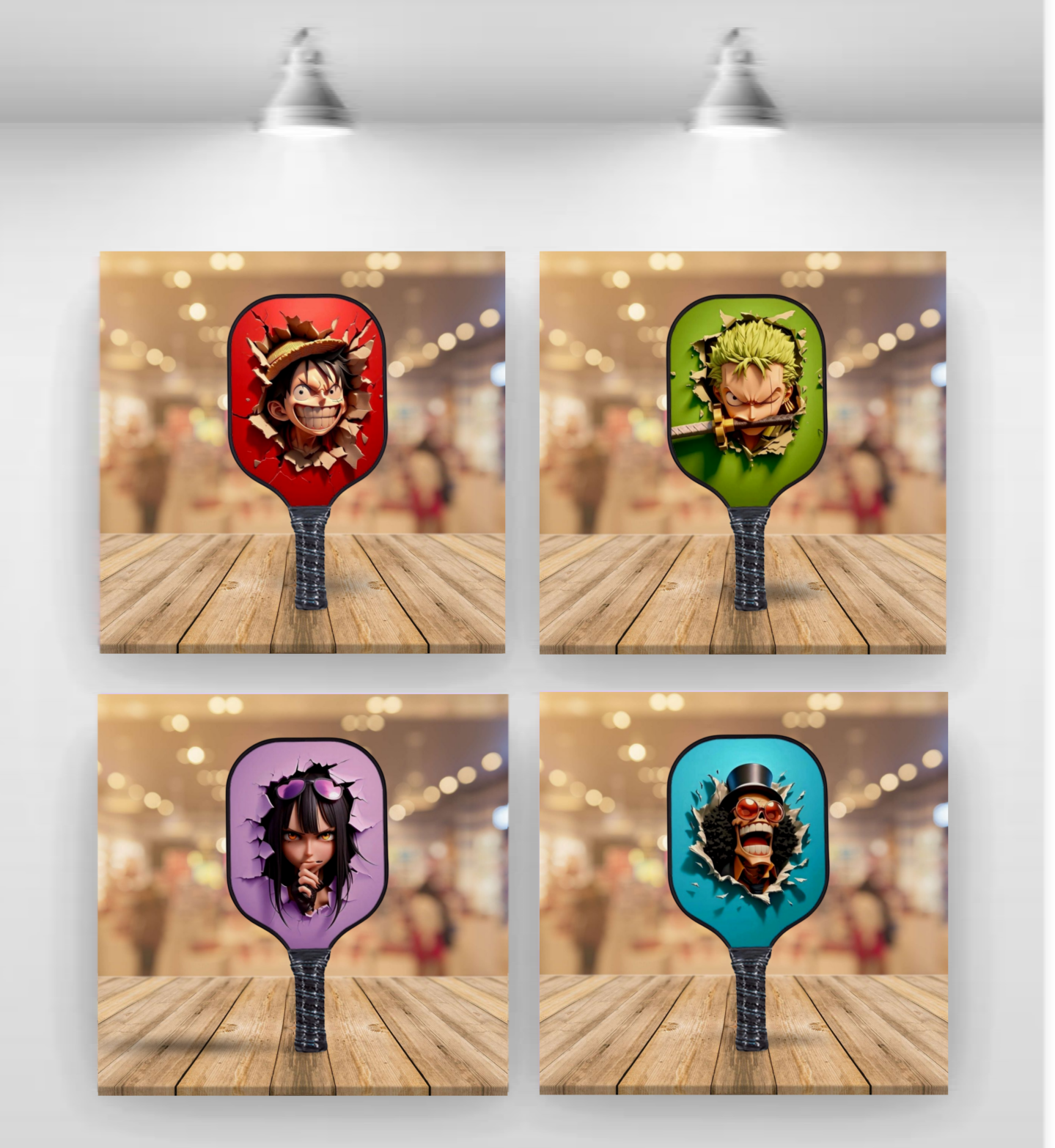 One Piece - Breakout  - 4 Paddle Set