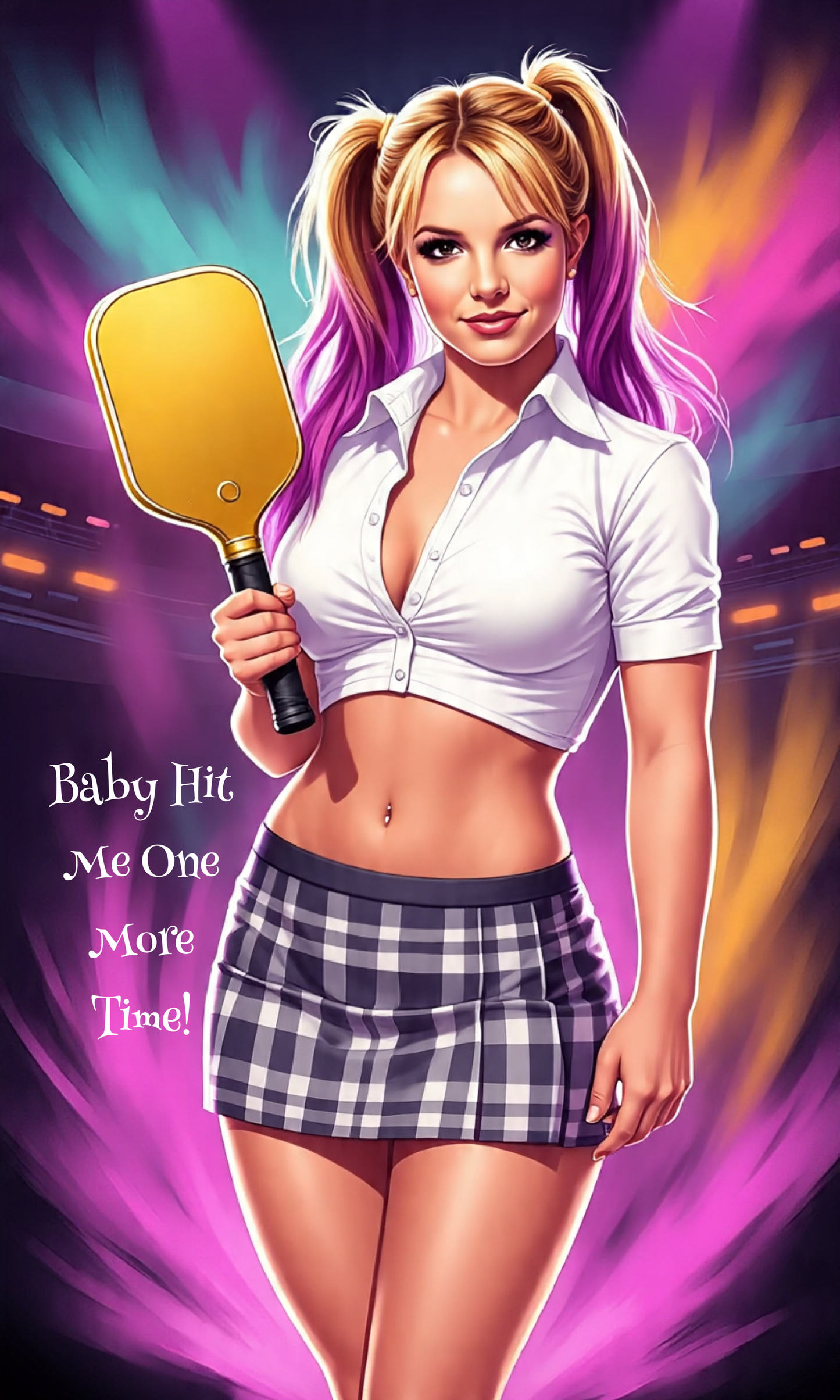 Britney Spears - "Baby Hit Me One More Time!" - Ready To Hang  Canvas Hi-Res Wall Artwork
