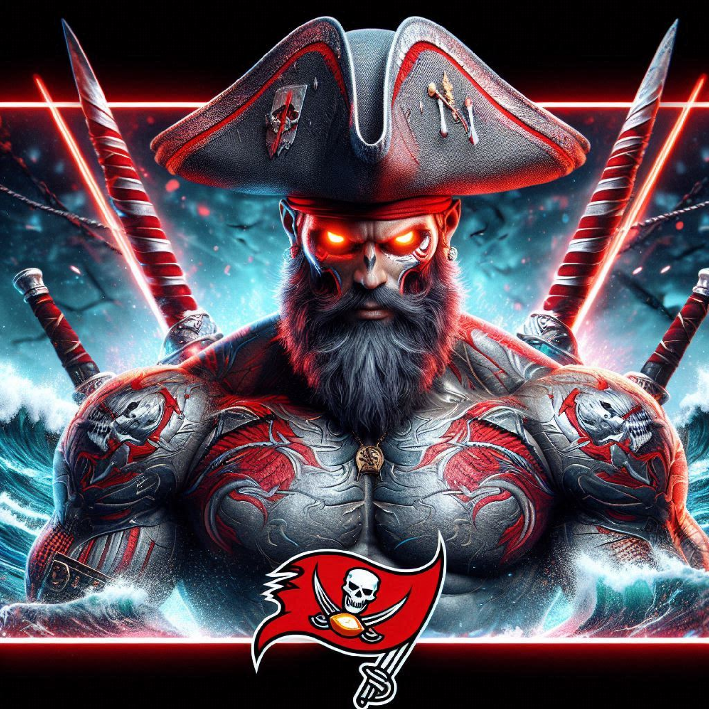 Tampa Bay Buccaneers  -  Ready To Hang  Canvas Hi-Res Wall Artwork