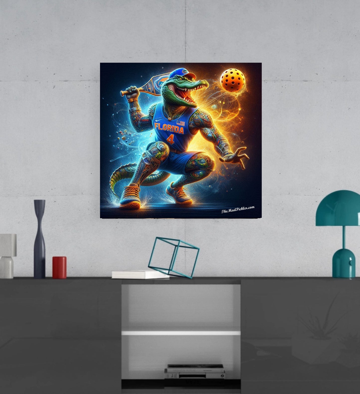 Florida Gator Pickleball - Ready To Hang  Canvas Hi-Res Wall Artwork