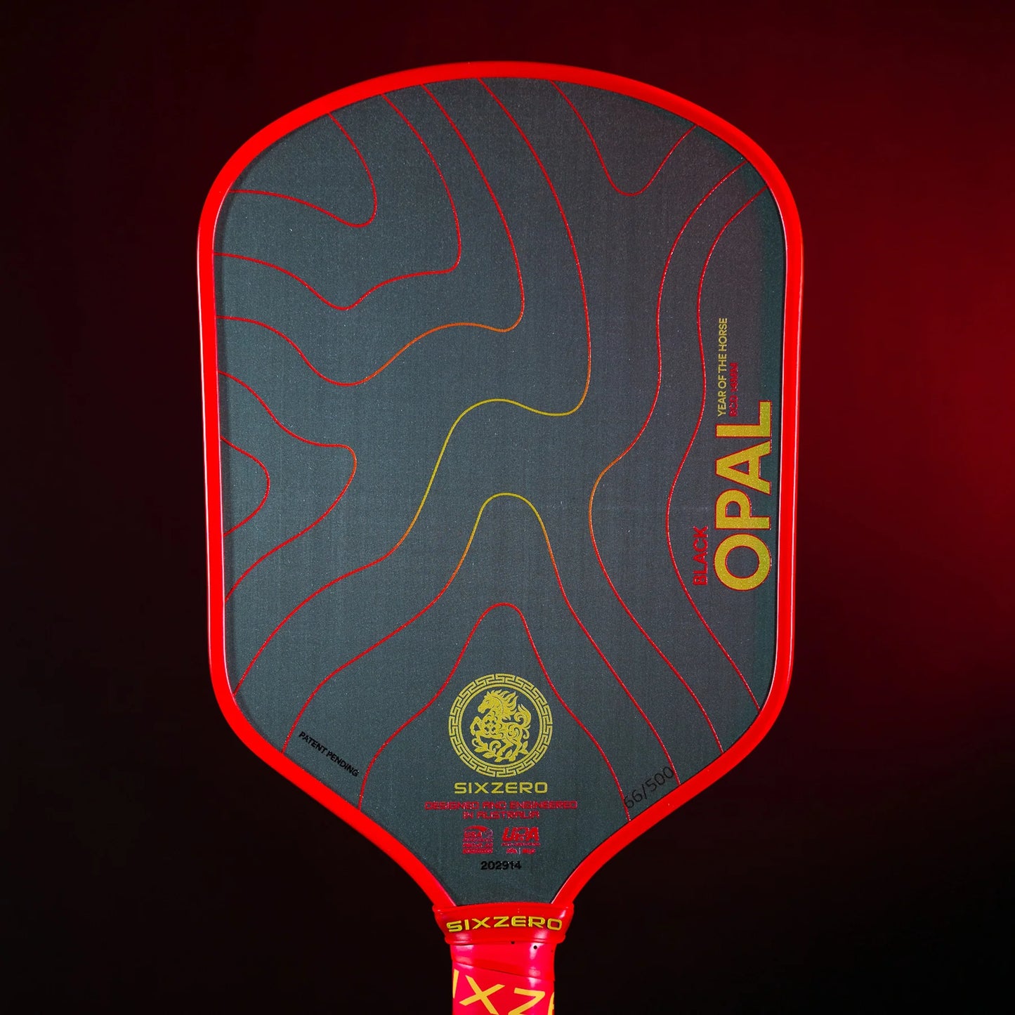 Six Zero - Black Opal 'Year of the Horse' Edition Pickleball Paddle & Mad Pickler Cover