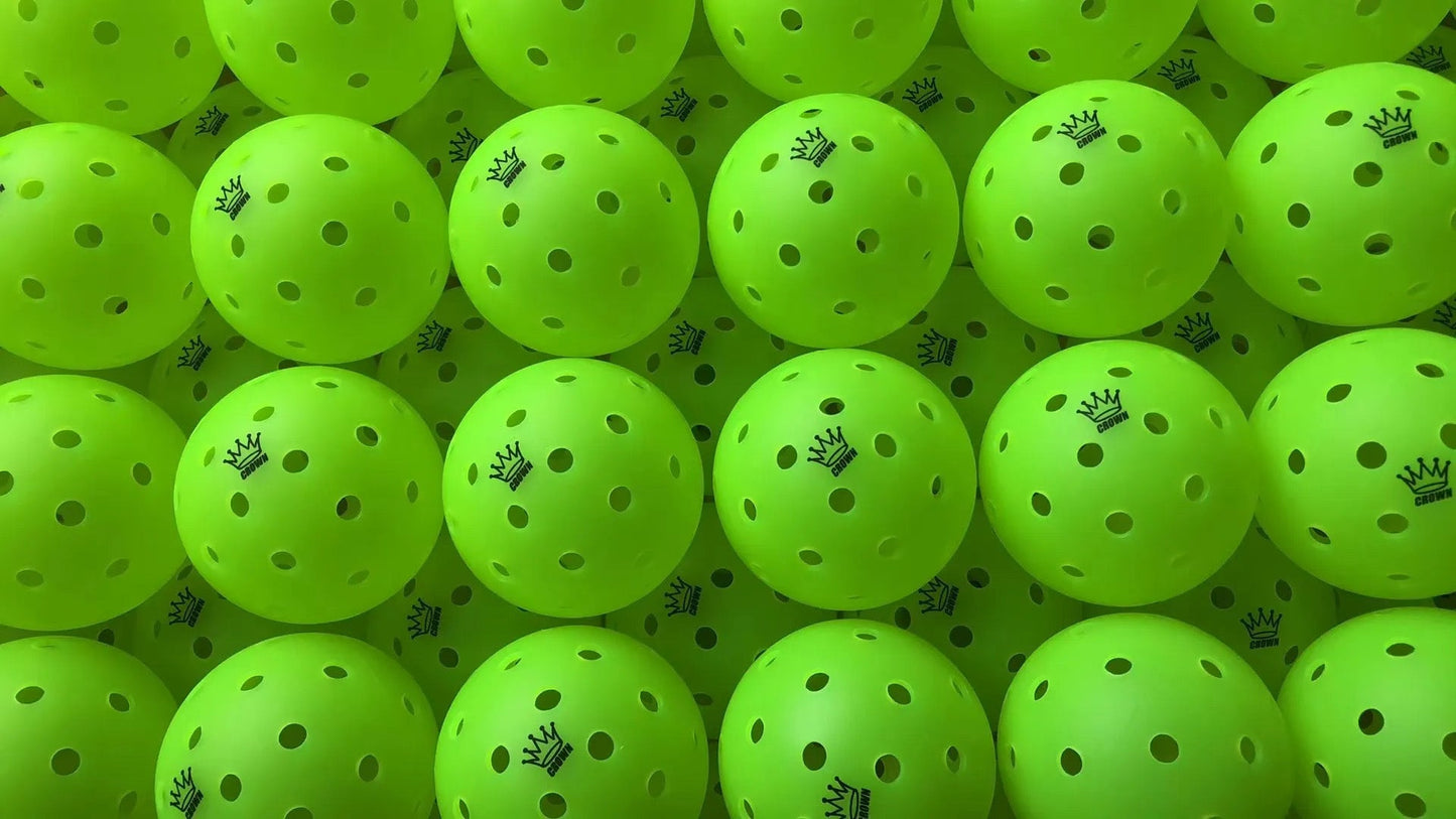 CROWN PICKLEBALL - High-Performance OUTDOOR Pickleballs (3-PACK COLD)