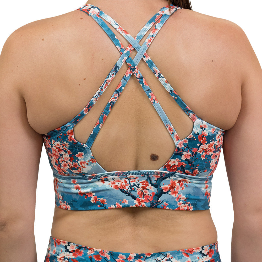 Longline Bra | Cherry Blossoms