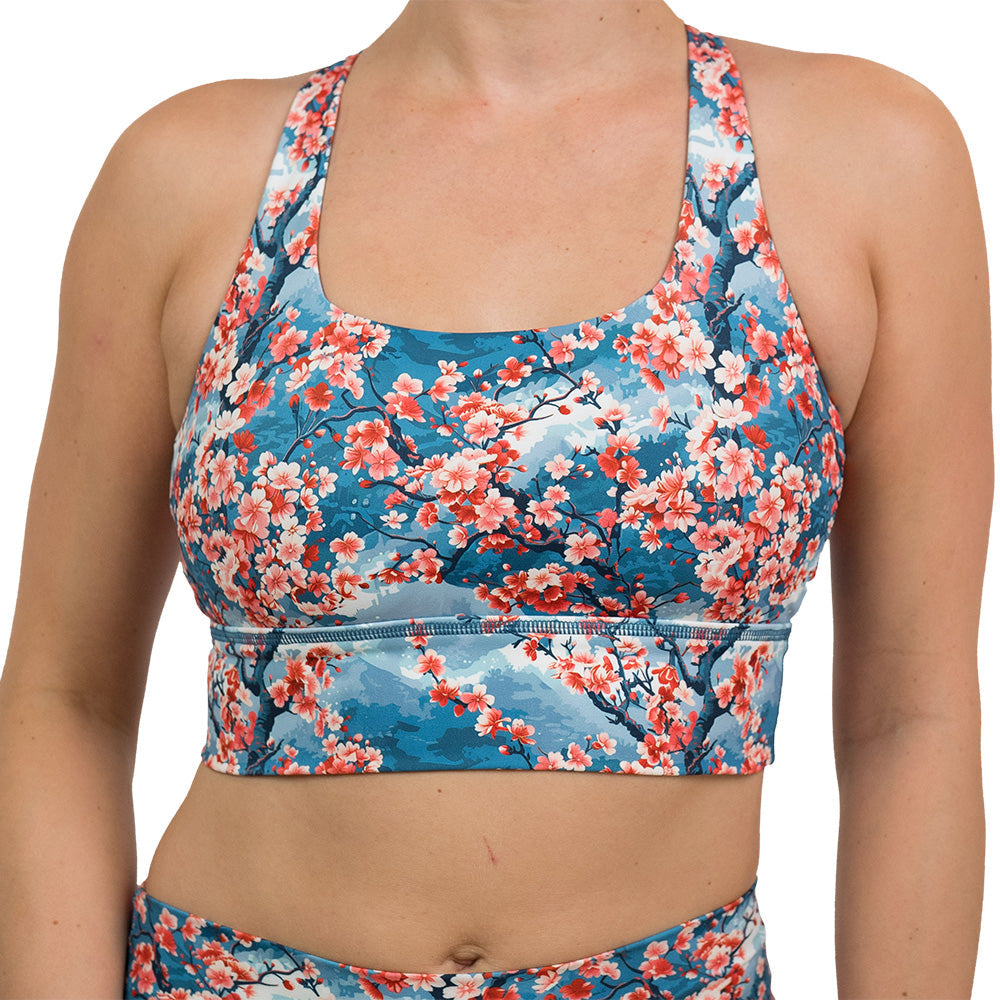 Longline Bra | Cherry Blossoms