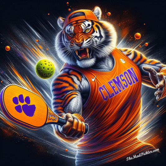 Clemson Tiger Pickleball -  Ready To Hang  Canvas Hi-Res Wall Artwork