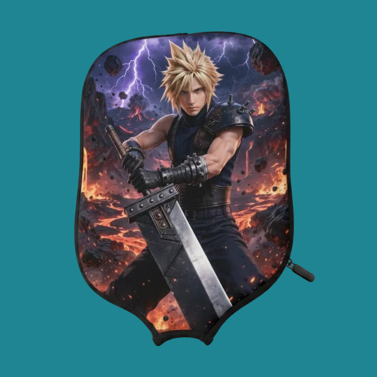 Cloud Strife - Final Fantasy - Pickleball Paddle Cover
