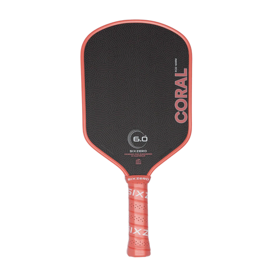 6.0 Six Zero Coral Hybrid 16mm Coral Pink Pickleball Paddle