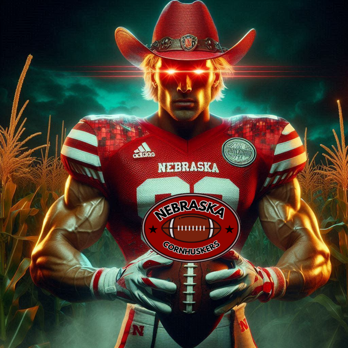 Nebraska CornHuskers -  Ready To Hang  Canvas Hi-Res Wall Artwork